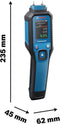 Bosch Professional GMP 1-13 - Materiaalvochtmeter (pin) - Robuuste behuizing IP65 - Grijs/Blauw