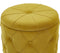 PUEBLO - Poef - Mosterdgeel - 40/33 cm - Fluweel