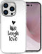 imoshion Hoesje Geschikt voor iPhone 14 Pro Hoesje Siliconen - imoshion Design hoesje - Transparant / Live Laugh Love