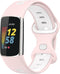 imoshion Siliconen sport bandje - Geschikt voor Fitbit Charge 6, Charge 5 - Roze - One Size