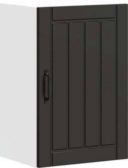 vidaXL - Keukenwandkast - Lucca - bewerkt - hout - zwart
