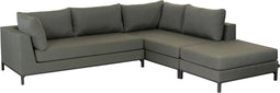 WOOOD Sicilië Loungeset Buiten Rechts - Aluminium - Groen - 60x246x262
