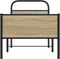 vidaXL - Bedframe - zonder - matras - bewerkt - hout - sonoma - eikenkleur - 75x190 - cm