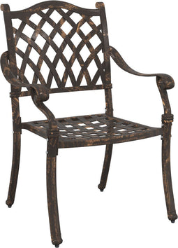vidaXL - Tuinstoelen - 2 - stuks - in - bronzen - gietaluminium