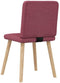 vidaXL - Eetkamerstoelen - 2 - st - stof - wijnrood