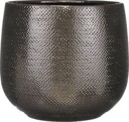 Mica Decorations Gabriel Bloempot - H25 x Ø29 cm - Keramiek - Brons