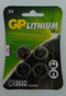 GP CR2032 - Knoopcelbatterijen Lithium 3V - 4 stuks (4 stuks)