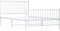 vidaXL - Bedframe - met - hoofd- - en - voeteneinde - metaal - wit - 107x203 - cm