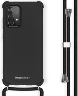 iMoshion Hoesje Geschikt voor Samsung Galaxy A52 (4G) / A52s / A52 (5G) Hoesje Met Koord - iMoshion Color Backcover met koord - Zwart