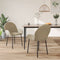 vidaXL - Eetkamerstoelen - 2 - st - kunstleer - cappuccinokleurig