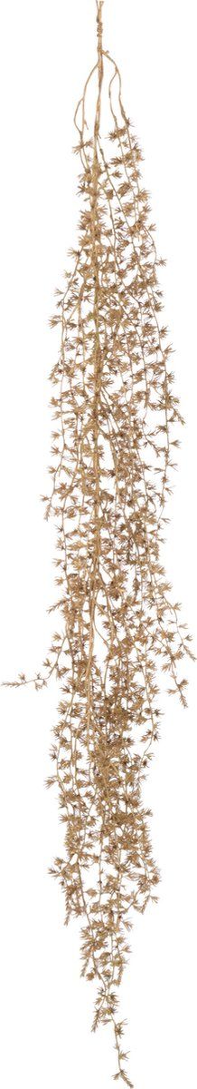 J-Line decoratie Tak Hangend + Bloemen - kunstof - goud
