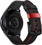 Somstyle Speciaal Leren Bandje 20mm - Samsung Galaxy Watch 5 / Pro / 4 / 3 / Active 2 - Zwart