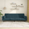 vidaXL - Slaapbank - 2-zits - met - 2 - kussens - fluweel - blauw