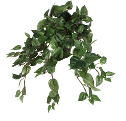 Mica Decorations Scindapsus - Kunst Hangplant H45 x Ø25 cm - Terracotta Bloempot - Groen
