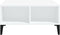 vidaXL - Salontafel - 60x60x30 - cm - bewerkt - hout - wit