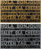 Deurmat DKD Home Decor Ziverachtig Gouden Rubber 2 Stuks Stads (75 x 45 x 0,5 cm)