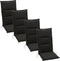 Summerset Club - 4-delige Tuinkussenset hoge rug - Black *4 halen = 1 betalen