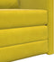 vidaXL - Vloersofa - Bed - 2-in-1 - Donker - Geel - 74x77x81 - cm - Velvet