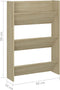 vidaXL-Wandschoenenkasten-2-st-60x18x90-cm-spaanplaat-sonoma-eiken