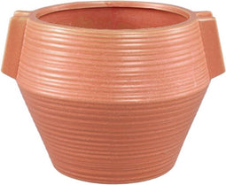 PTMD Bloempot Shaine - 22x20x16 cm - Keramiek - Oranje