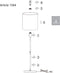 Mexlite Noor - Vloerlamp - 160 cm hoog - Staal