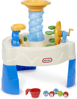 Little Tikes Spiralin' Seas Waterpark - Watertafel - 5 balletjes en schepkommetje - Beige