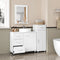 Eugad Wastafelonderkast - 3 Laden 1 Deur - 70 x 60 x 30 cm - Wit