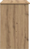 vidaXL - Bureau - met - Opbergruimte - Artisan - Eiken - 90x49,5x75 - cm - Geengineerd - hout