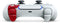 Sony PlayStation DualSense - Gamecontroller - Haptische feedback Adaptieve triggers - God of War 20th Anniversary Limited Edition Rood Wit