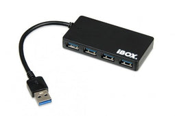 iBox IUH3F56 - USB Hub - 4x USB 3.2 Gen 1 (5Gb/s) - Zwart