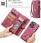Caseme Geschikt voor iPhone 16 hoesje - Vintage 2 in 1 portemonnee - Rood