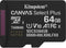 Kingston Canvas Select Plus Gen. 3 - microSDXC 64GB - A1 klasse - tot 150MB/s