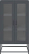 vidaXL - Hoge - kast - 68x39x123 - cm - staal - antracietkleurig