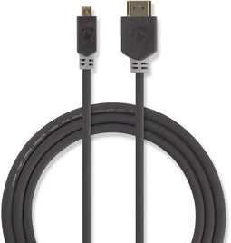 Nedis CVBW34700AT20 - HDMI naar HDMI micro kabel - 200cm - Grijs