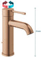 GROHE Essence New - Wastafelkraan - Lage uitloop met trekwaste - Warm Sunset geborsteld (mat brons)
