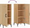 vidaXL - Dressoir - 34,5x34x90 - cm - bewerkt - hout - sonoma - eiken