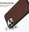 Accezz iPhone 13 Pro Max - Premium Leather Card Slot Backcover - Echt Nappa leer - Bruin