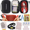 Travelhawk Noodpakket Auto - Noodpakket Autopech - Startkabels en hoofdlamp - 10 Delig - Zwart (10 stuks)