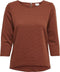 JDYSAGA 34 ZIP TOP JRS NOOS - Top met driekwart mouwen - Rits achterzijde - Normale pasvorm