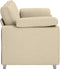 vidaXL - Ligbed - Crème - 140 - cm - Stof