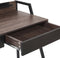 Bureau donkerbruin/wit 120 x 50 cm HARWICH