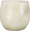 Mica Decorations Bloempot Porto - 23x23x23 cm - Terracotta - Wit
