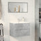 vidaXL - Badkamerkast - 60x38,5x45 - cm - bewerkt - hout - betongrijs