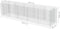 vidaXL - Gabion - plantenbak - verhoogd - 450x90x100 - cm - gegalvaniseerd - staal