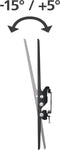 Hama 00220808 - Muurbeugel - Geschikt voor 32'' tot 75'' - Verticaal kantelbaar - Draaggewicht 40kg