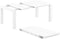 siesta vegas uitschuifbare tuintafel – 100 / 140 cm – wit