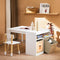 SoBuy KMB113-W - Kindertafelset - 2 Stoelen - Wit