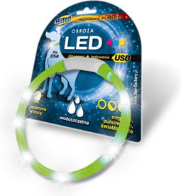 HILTON - Halsband - Color LED silicone met USB - 1.4 x 0.8 x 40 cm