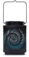 Lantaarn op zonne-energie - GARDEN ID Attract - Blauw 16 x 16 h23 cm - 6 tot 8 uur autonomie - Mobiel - Aan/uit knop.