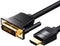 Vention HDMI naar DVI Kabel - Bi-directioneel - Full-HD 1080P - Zwart (2 m)